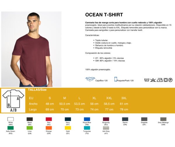 Camiseta Ocean info Camiseta Ocean