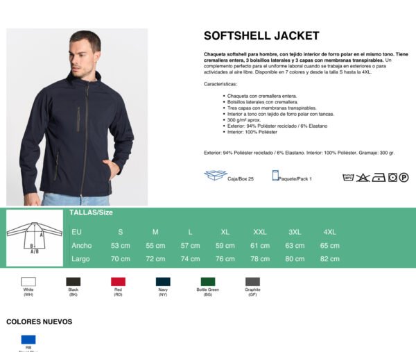 Chaqueta Softshell para Hombre