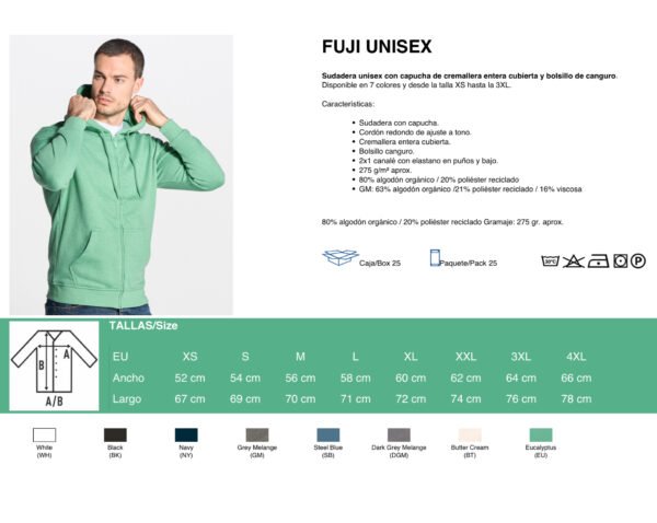 Sudadera Fuji Unisex