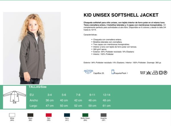 Kid Chaqueta Softshell ingo Chaqueta Softshell Infantil Unisex
