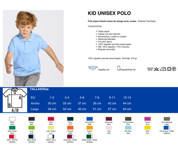 Polo Infantil Unisex